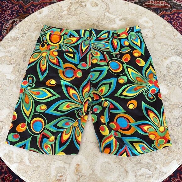 Loudmouth Bermuda Golf Shorts - Shagadelic  Black - Picture 4 of 13
